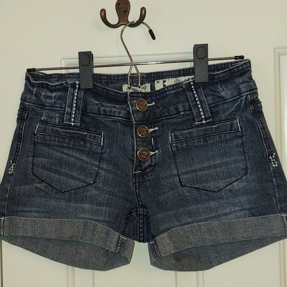 Indigo Rein Pants - Indigo Rein Denim Shorts Junior Size 5